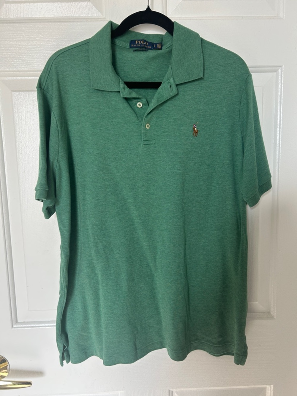 Polo by Ralph Lauren Heathered Seafoam Green Polo Shirt